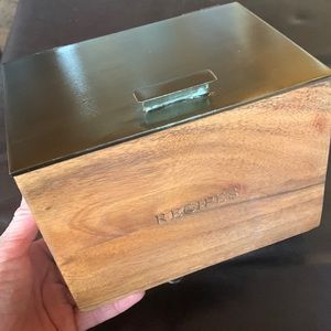 NWOT Recipe Box (with cards) brand: Hearth and Hand (with Magnolia)